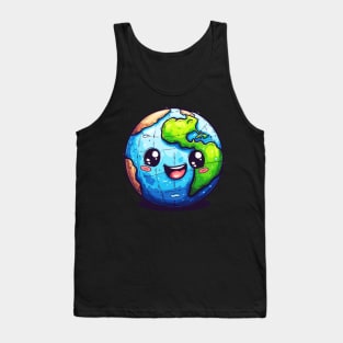 Earth cartoon Tank Top